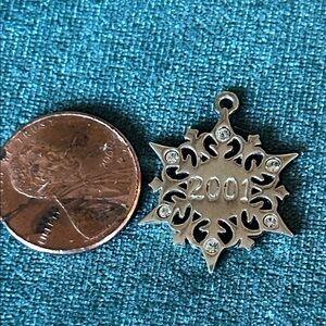 Silver Snowflake 2001 Charm Pendant